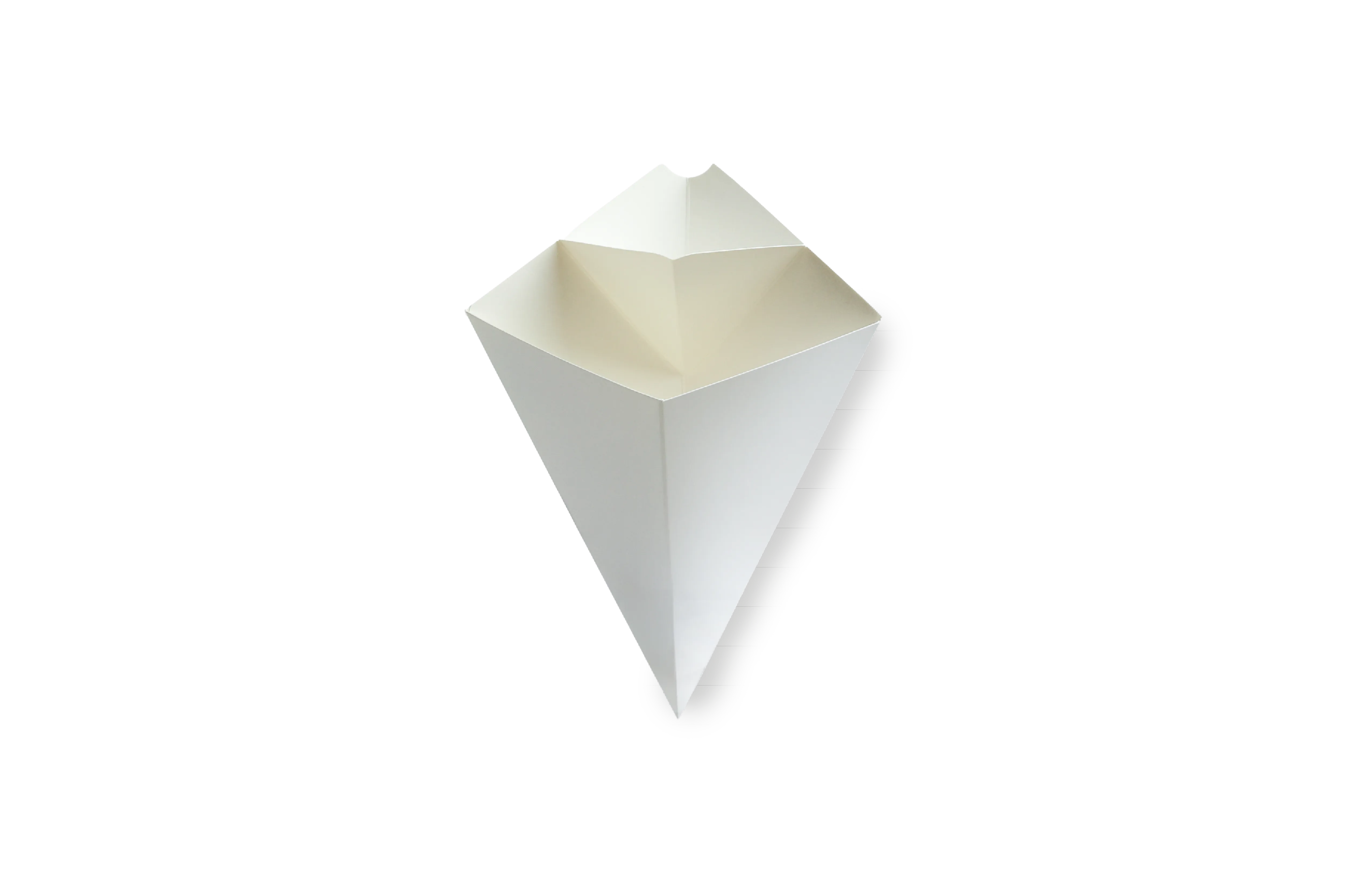 Spitztüten mit Dip-Ecke, Weiß, unbedruckt, 19,5 cm x 16,5 cm (1.000er Karton)